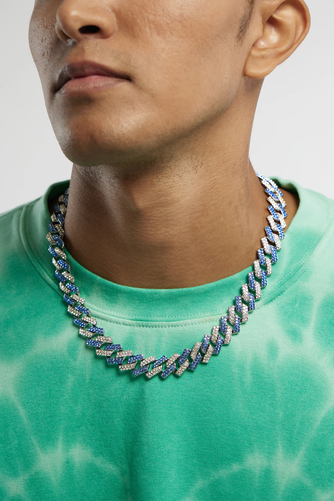 ICED BLUE CUBAN LINK CHAIN